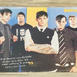 Good Charlotte 2000s teen page poster